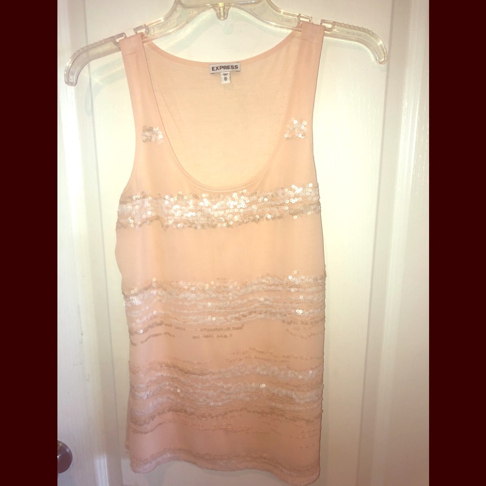 Express Mesh Sequin Tank